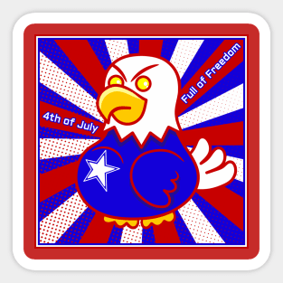 4th of July - Full of Freedom Sticker